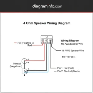 4 ohm speaker wiring diagram diagram with labeled components and explanations