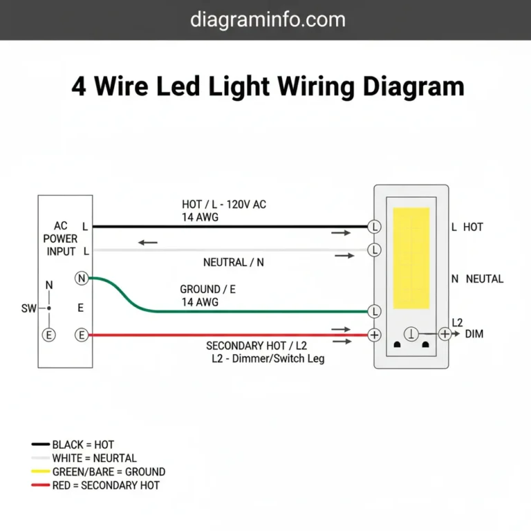 4-wire led light wiring diagram diagram with labeled components and explanations