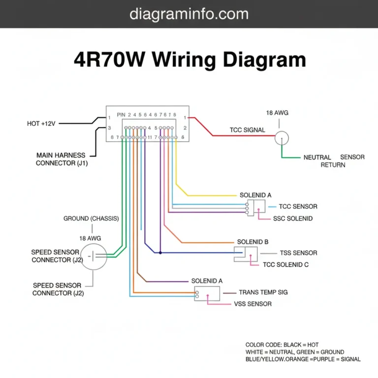 4r70w wiring diagram diagram with labeled components and explanations