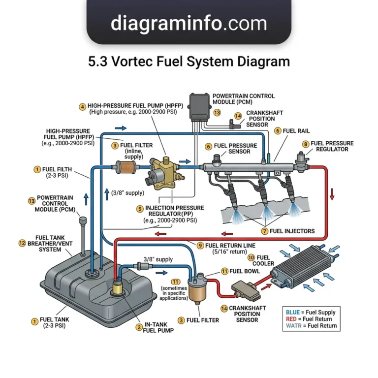 5.3 vortec fuel system diagram diagram with labeled components and explanations