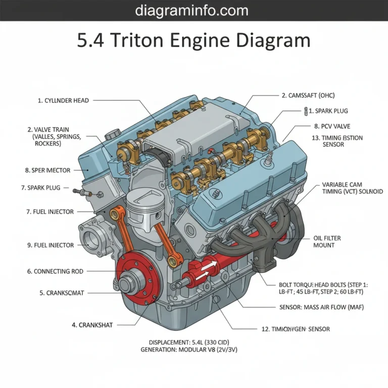 5.4 triton engine diagram diagram with labeled components and explanations