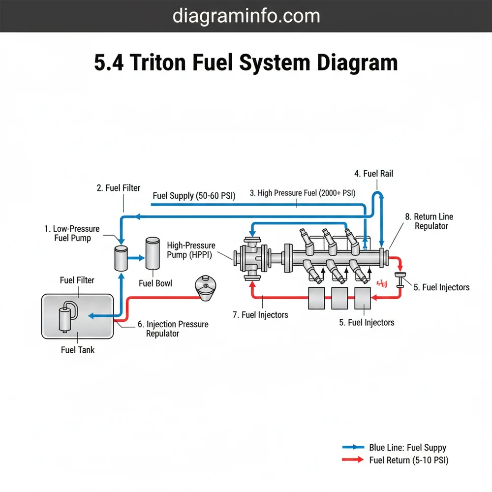 5.4 Triton Fuel System Diagram: Component & Repair Guide 2026