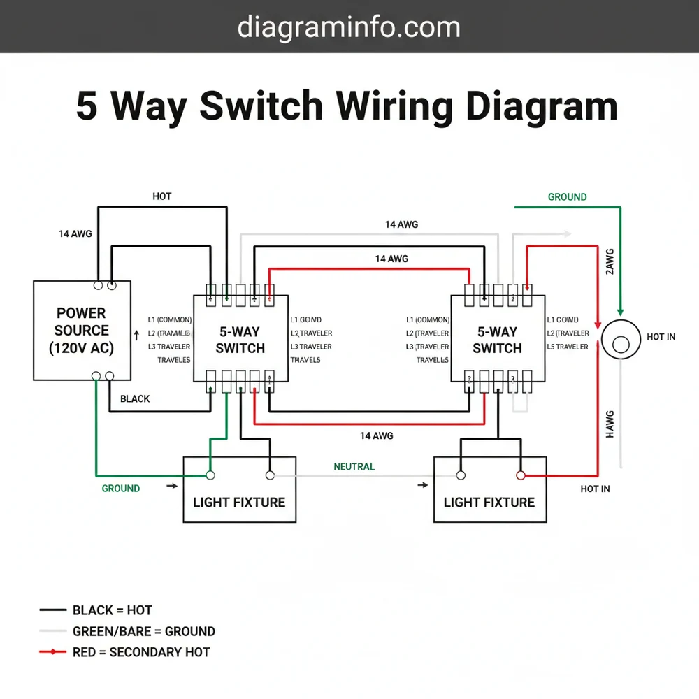 5 Way Switch Wiring Diagram: Complete Connection Guide 2026