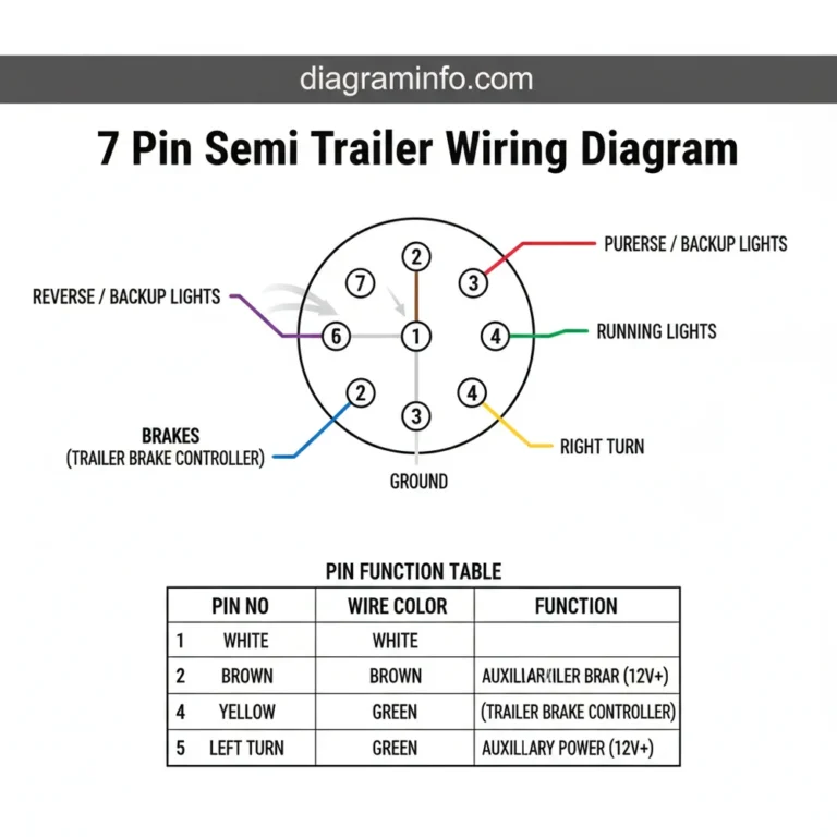 7 pin semi trailer wiring diagram diagram with labeled components and explanations
