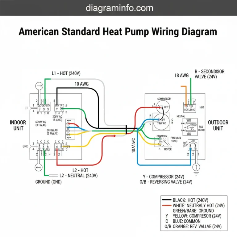 american standard heat pump wiring diagram diagram with labeled components and explanations