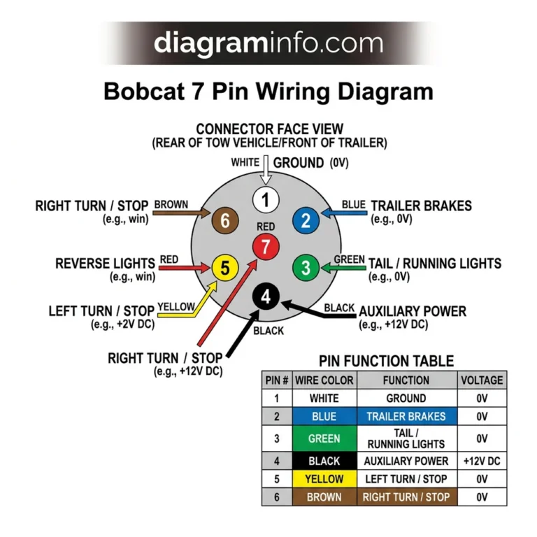 bobcat 7 pin wiring diagram diagram with labeled components and explanations