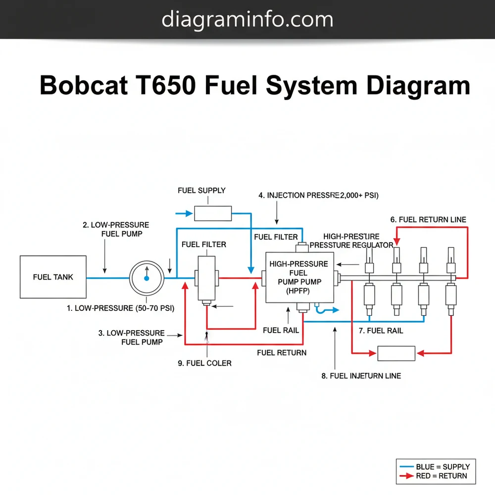 Bobcat T650 Fuel System Diagram: Routing & Repair 2026