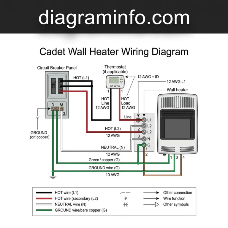 cadet wall heater wiring diagram diagram with labeled components and explanations