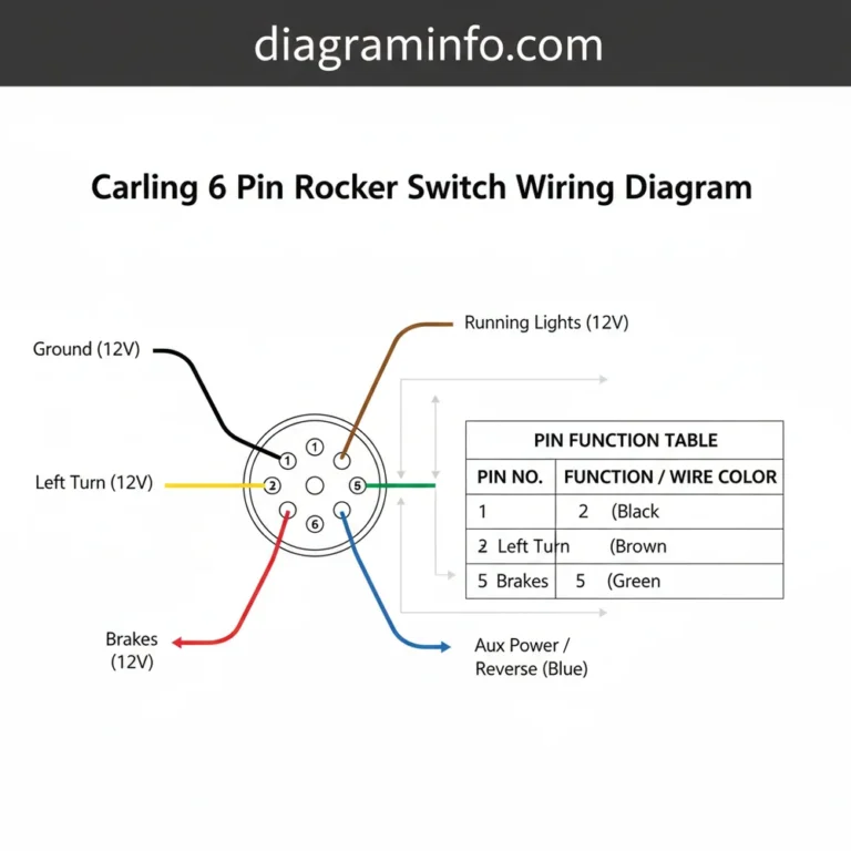 carling 6 pin rocker switch wiring diagram diagram with labeled components and explanations