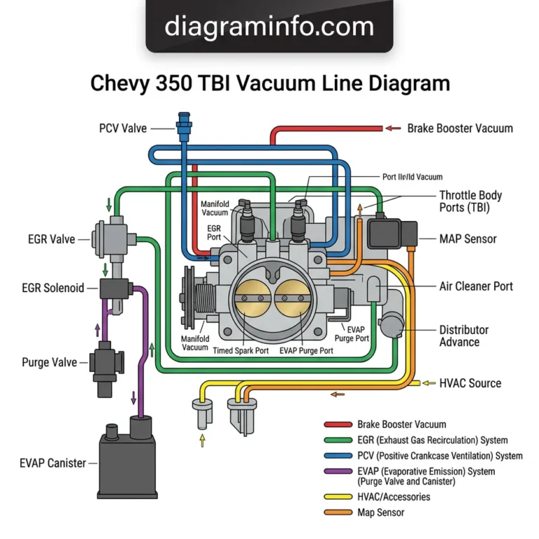 57 Chevy 350 Tbi Vacuum Line Diagram