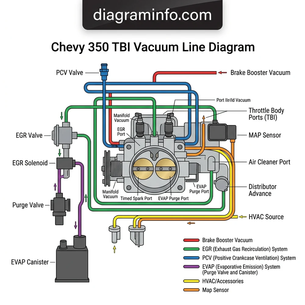 Chevy 350 TBI Vacuum Line Diagram: Routing & Repair 2026