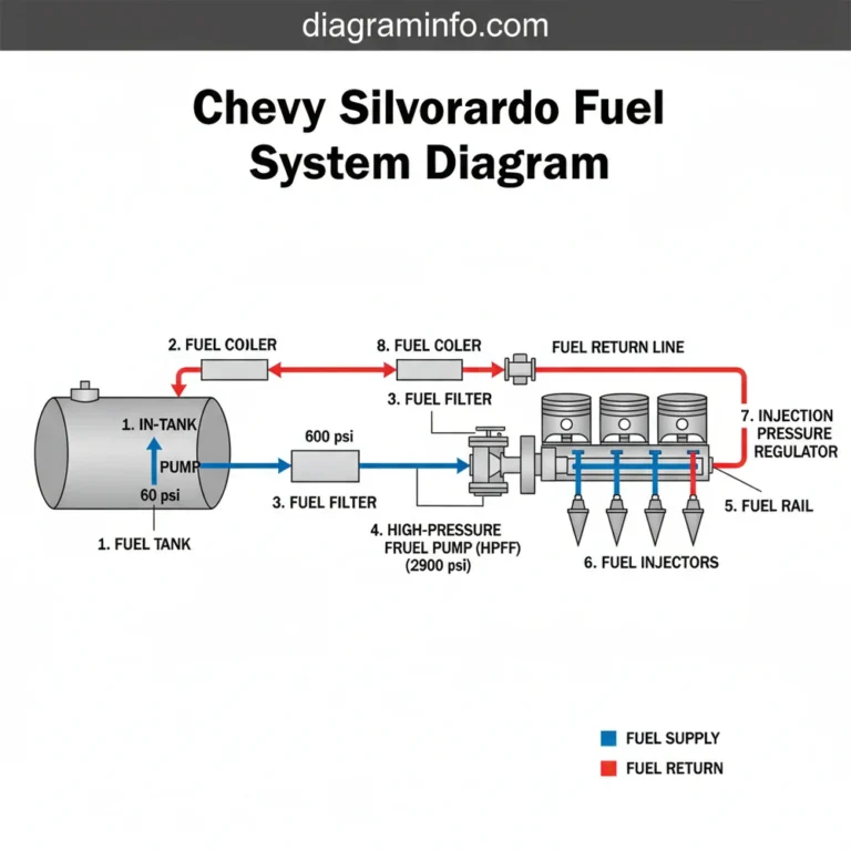 chevy silverado fuel system diagram diagram with labeled components and explanations