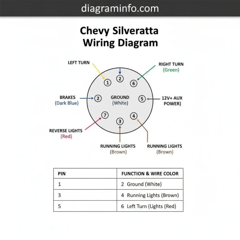 chevy silverado trailer wiring diagram diagram with labeled components and explanations