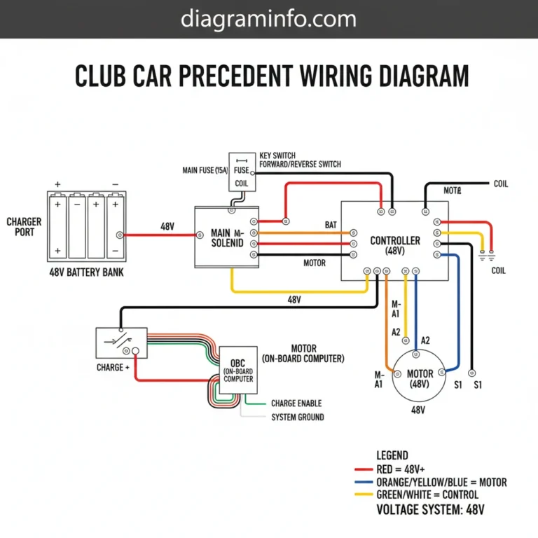 club car precedent wiring diagram diagram with labeled components and explanations