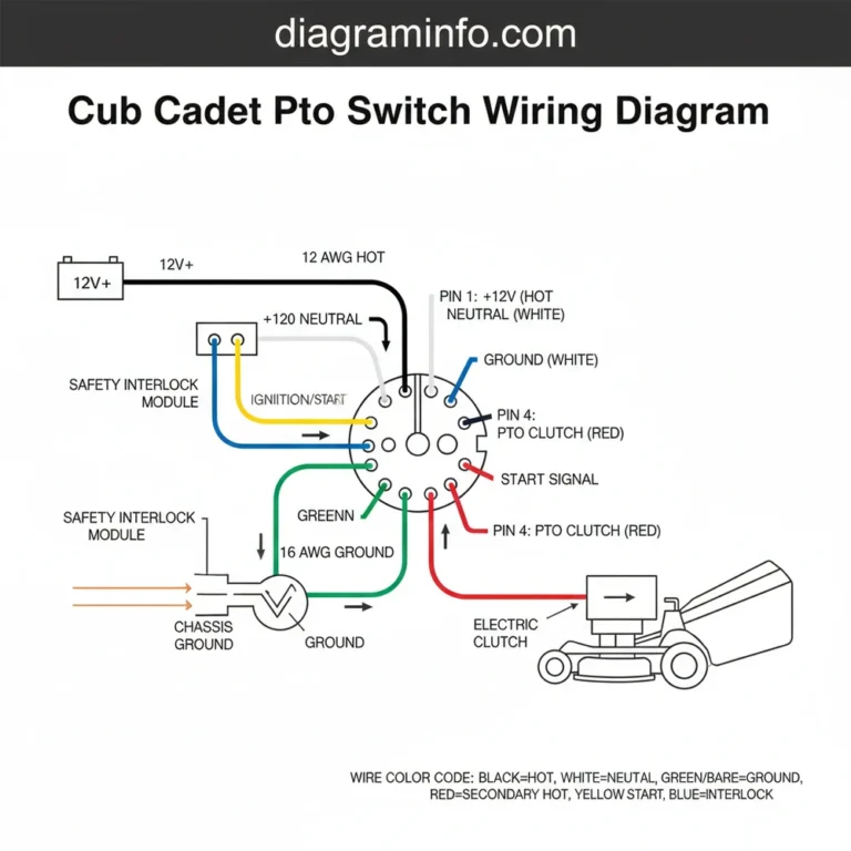 cub cadet pto switch wiring diagram diagram with labeled components and explanations
