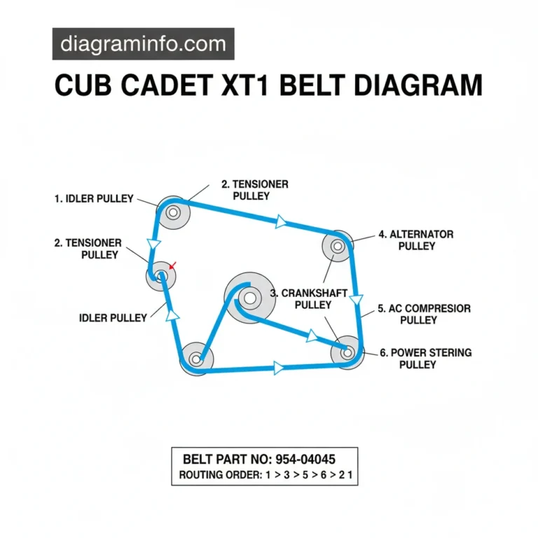 cub cadet xt1 belt diagram diagram with labeled components and explanations