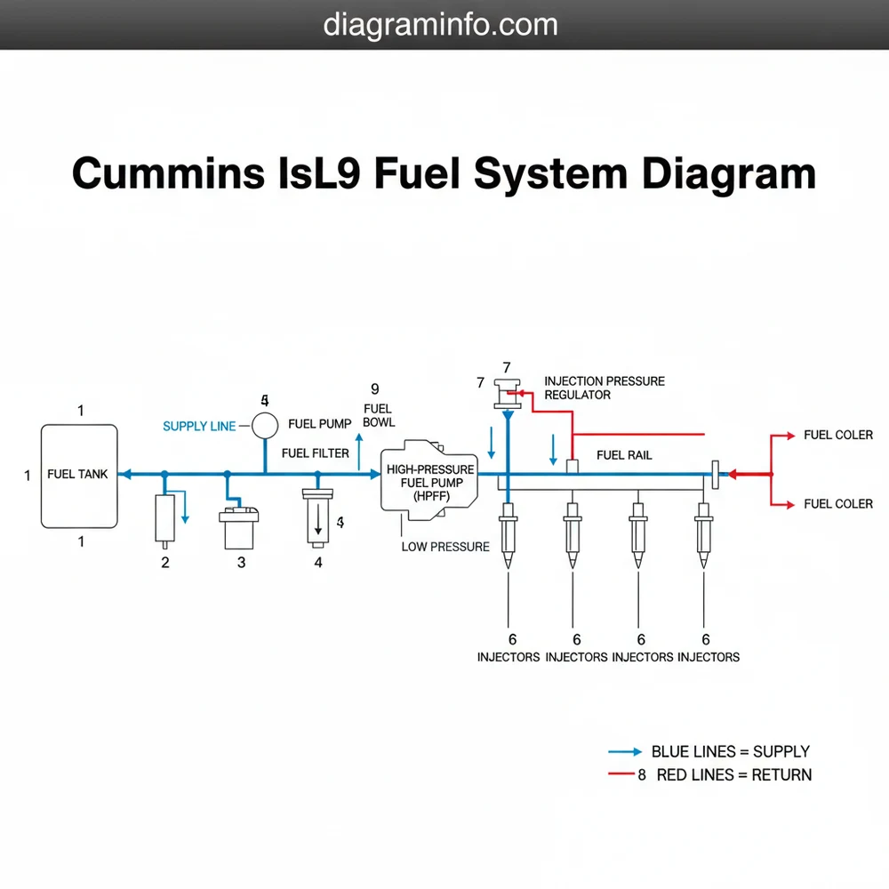 ISL9 Cummins Fuel System Diagram: Component Breakdown 2026