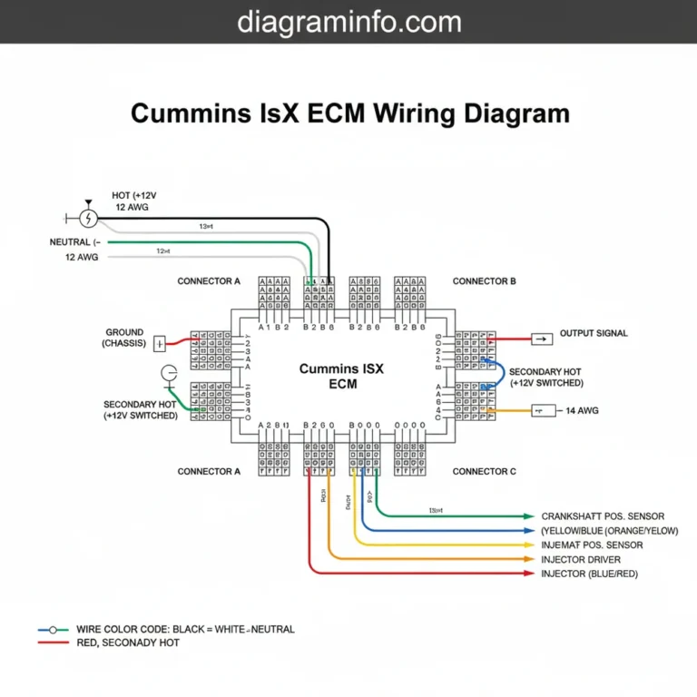 cummins isx ecm wiring diagram diagram with labeled components and explanations