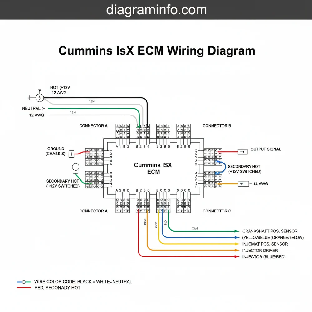 Cummins Isx Ecm Wiring Diagram 2026: Connection Mapping