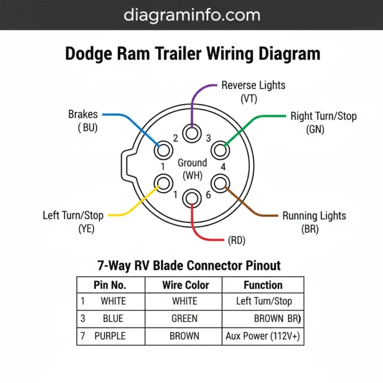 dodge ram trailer wiring diagram diagram with labeled components and explanations