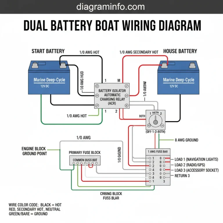 dual battery boat wiring diagram diagram with labeled components and explanations