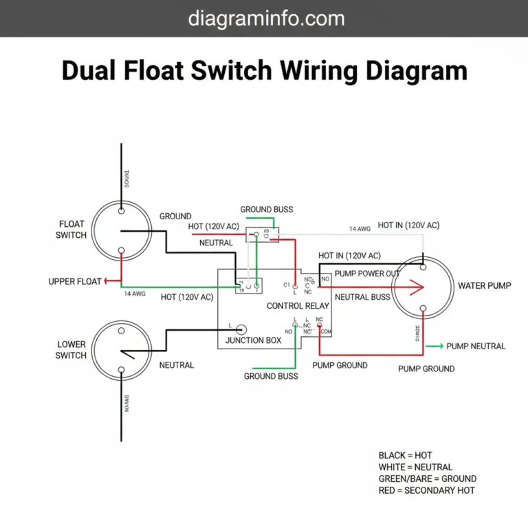 dual float switch wiring diagram diagram with labeled components and explanations