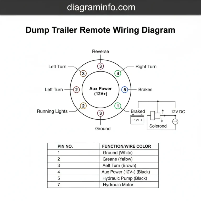 dump trailer remote wiring diagram diagram with labeled components and explanations
