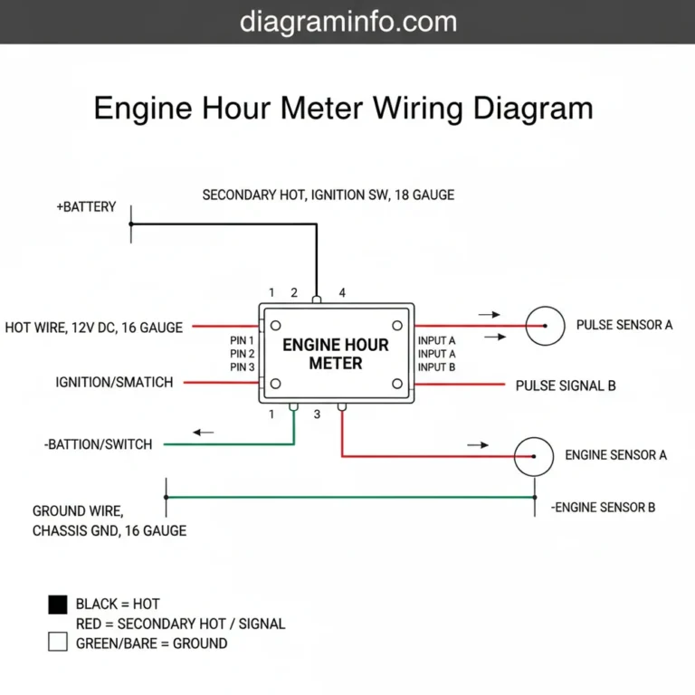 engine hour meter wiring diagram diagram with labeled components and explanations