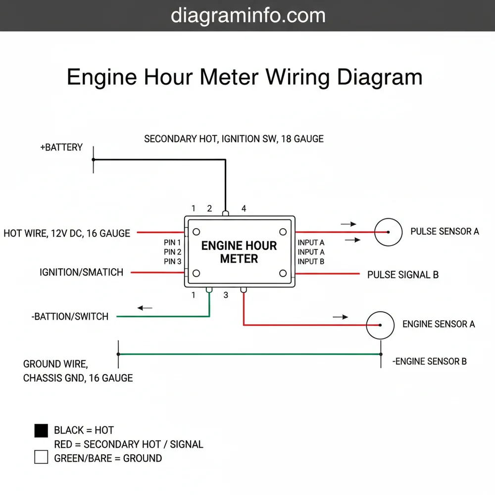 Engine Hour Meter Wiring Diagram 2026: Installation Setup
