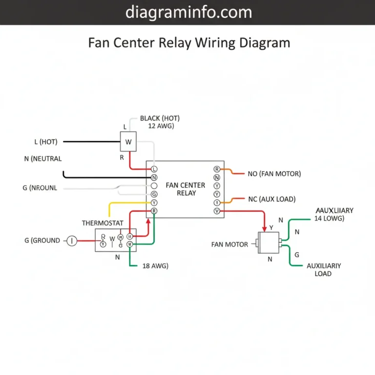 fan center relay wiring diagram diagram with labeled components and explanations
