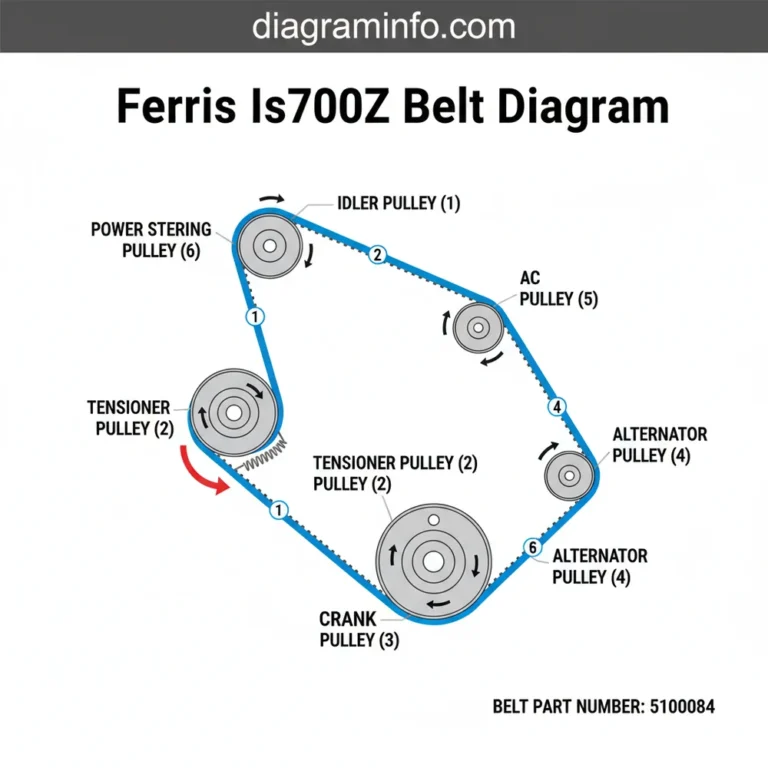 ferris is700z belt diagram diagram with labeled components and explanations
