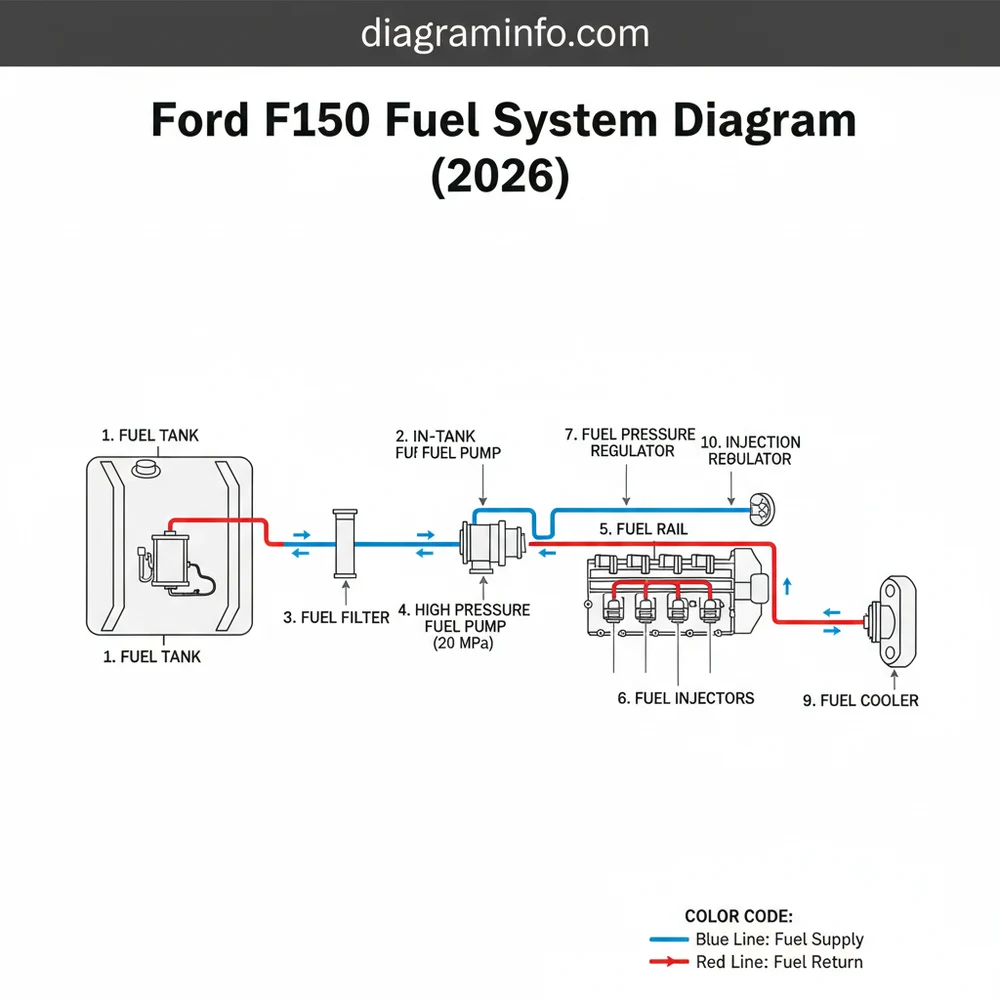 ford f150 fuel system diagram diagram with labeled components and explanations