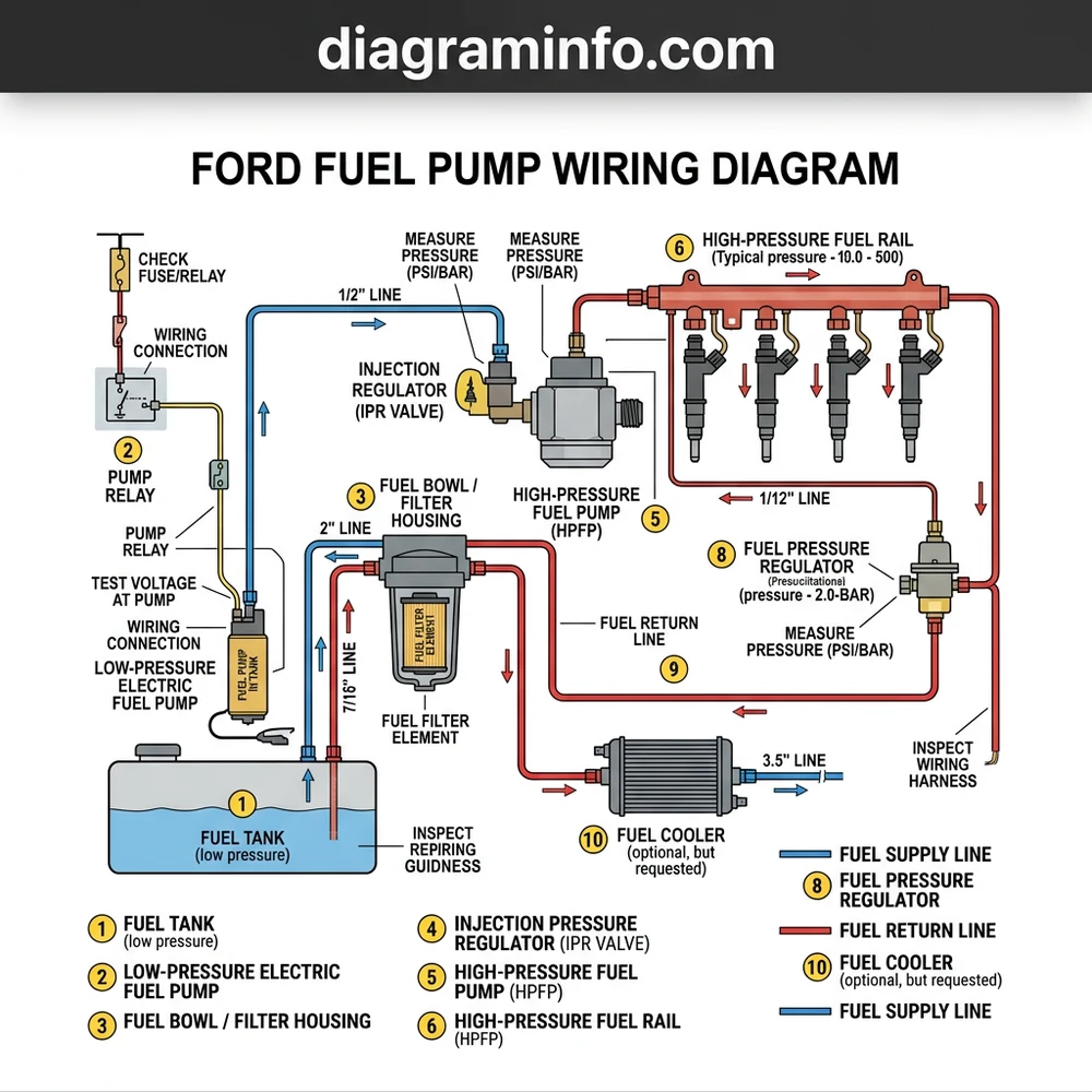 Ford Fuel Pump Wiring Diagram 2026: Component Breakdown