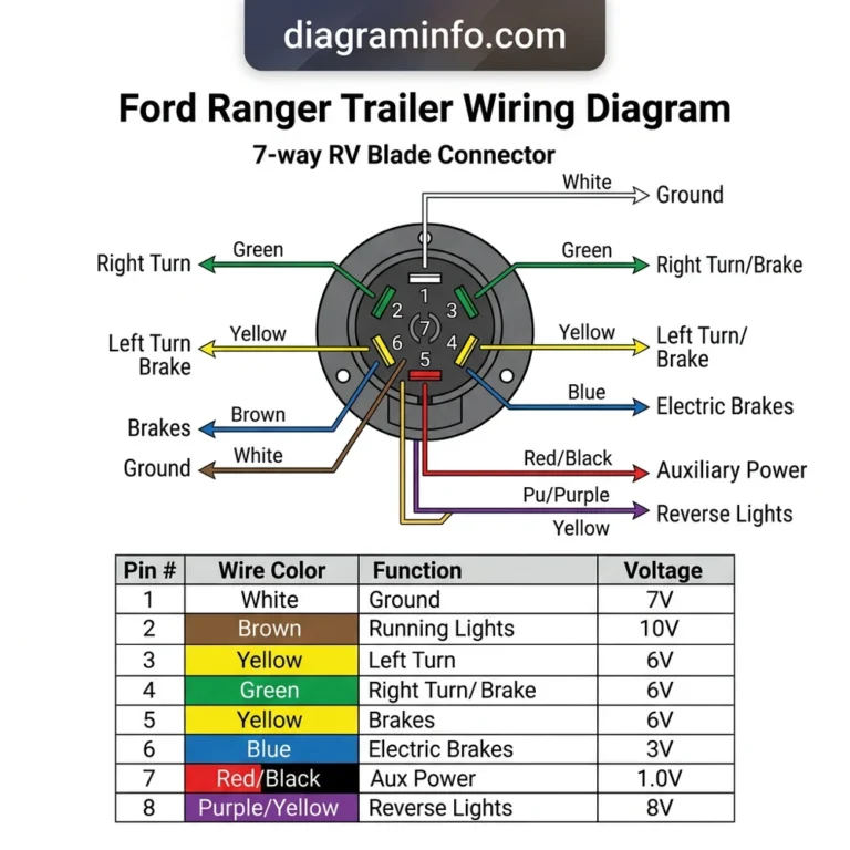 ford ranger trailer wiring diagram diagram with labeled components and explanations