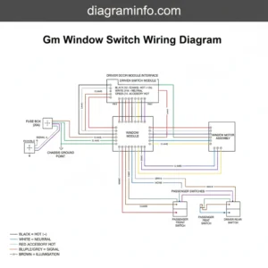 gm window switch wiring diagram diagram with labeled components and explanations