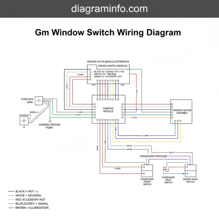 gm window switch wiring diagram diagram with labeled components and explanations