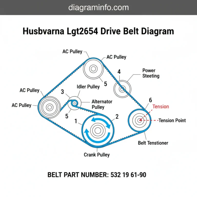 husqvarna lgt2654 drive belt diagram diagram with labeled components and explanations