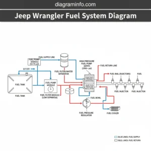 jeep wrangler fuel system diagram diagram with labeled components and explanations