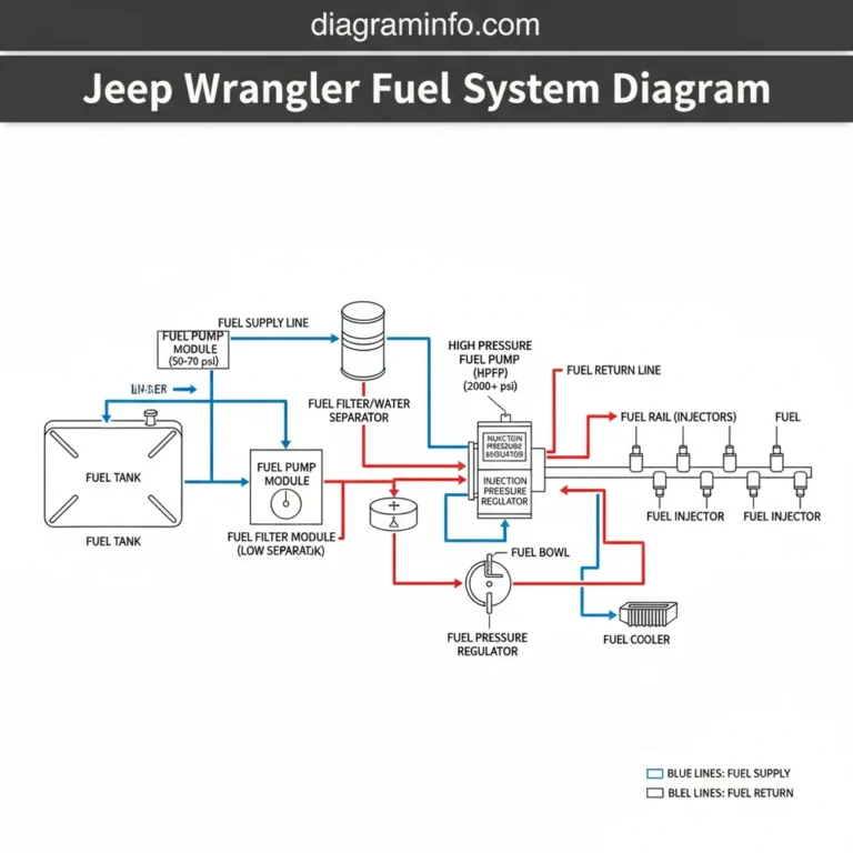 jeep wrangler fuel system diagram diagram with labeled components and explanations