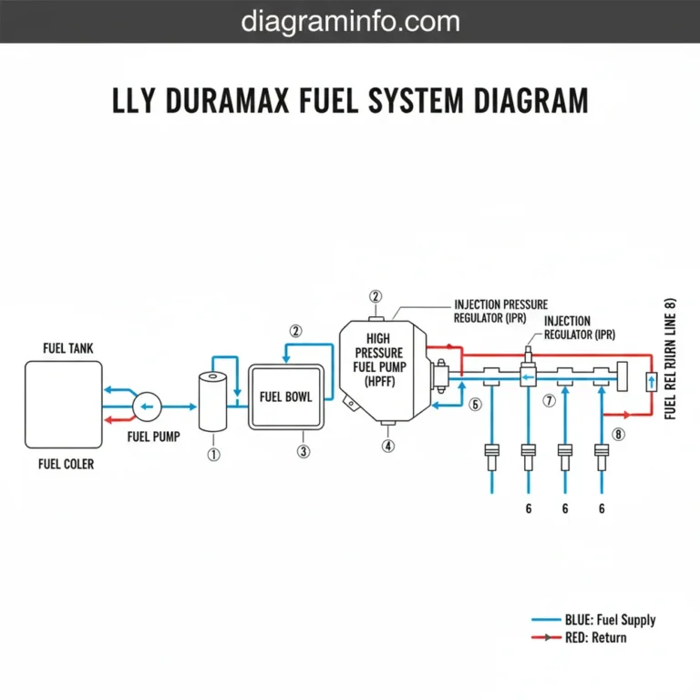 lly duramax fuel system diagram diagram with labeled components and explanations