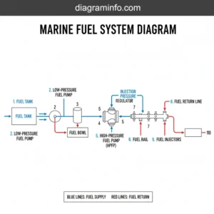 marine fuel system diagram diagram with labeled components and explanations