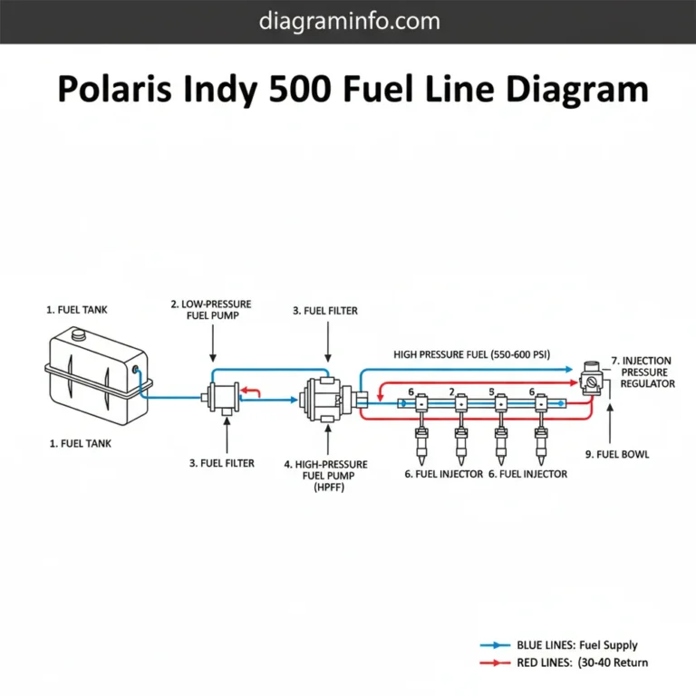 polaris indy 500 fuel line diagram diagram with labeled components and explanations