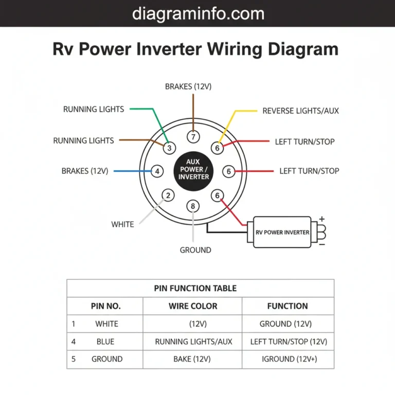rv power inverter wiring diagram diagram with labeled components and explanations