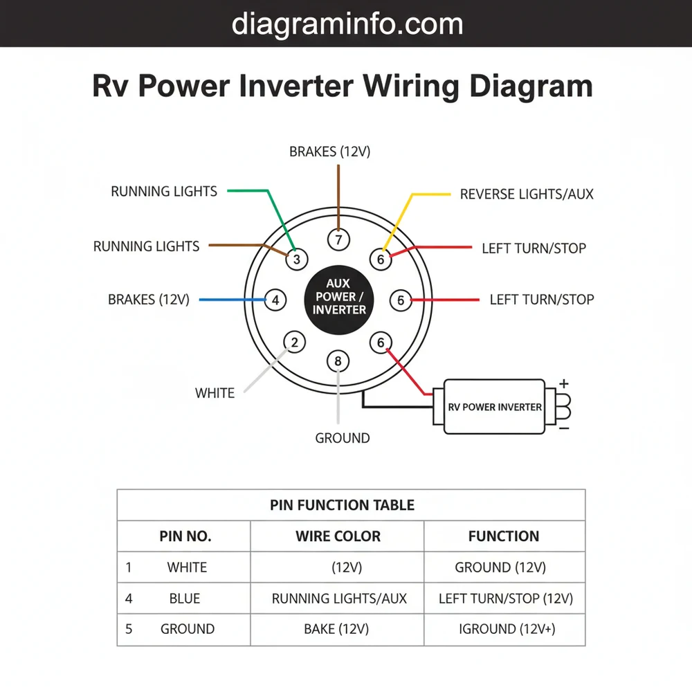 7-Way RV Blade Trailer Connector Diagram: RV Power Inverter Wiring Guide 2026