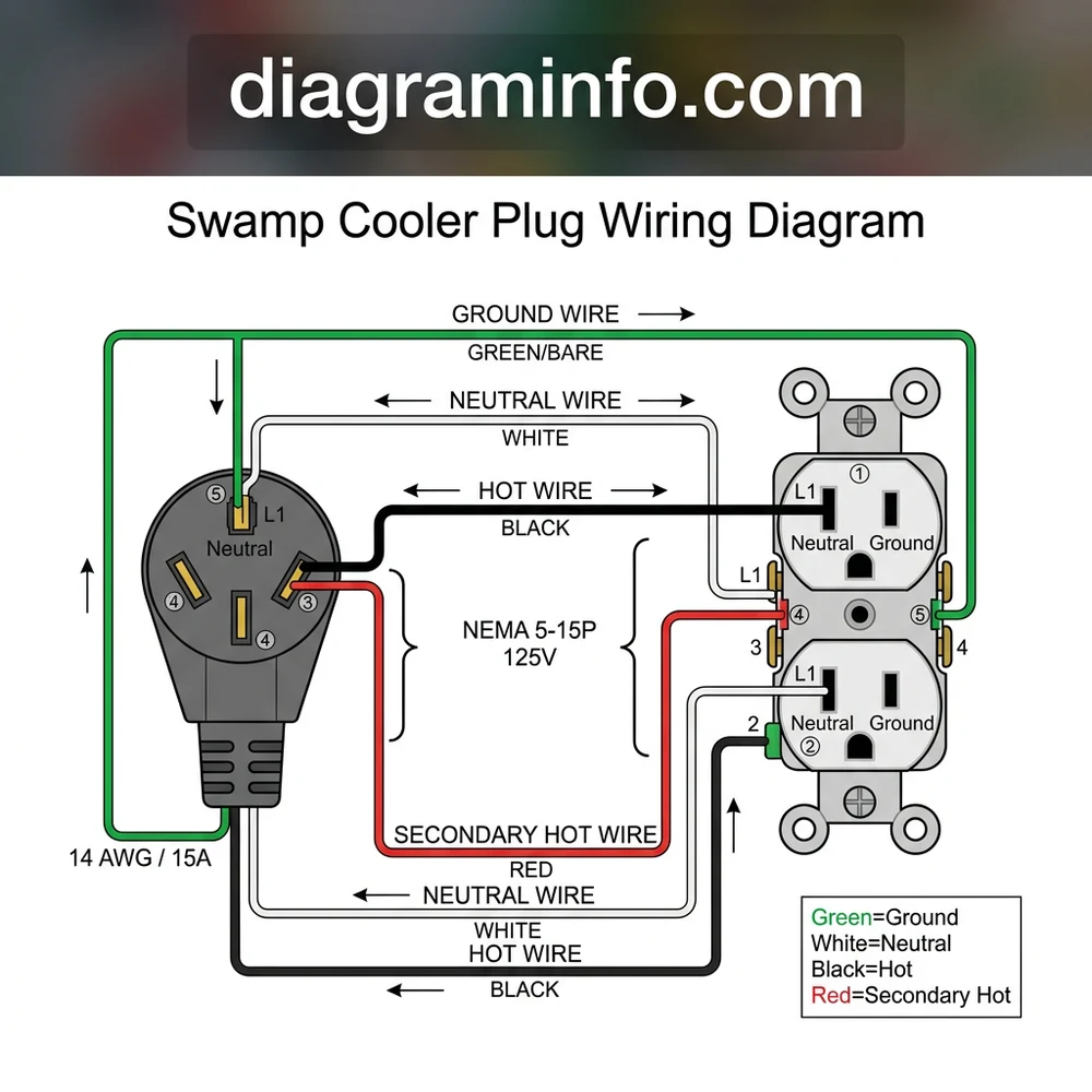 swamp cooler plug wiring diagram diagram with labeled components and explanations
