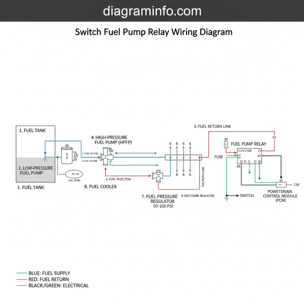 12V Universal Fuel Pump Relay Wiring Diagram: Troubleshooting & Repair 2026