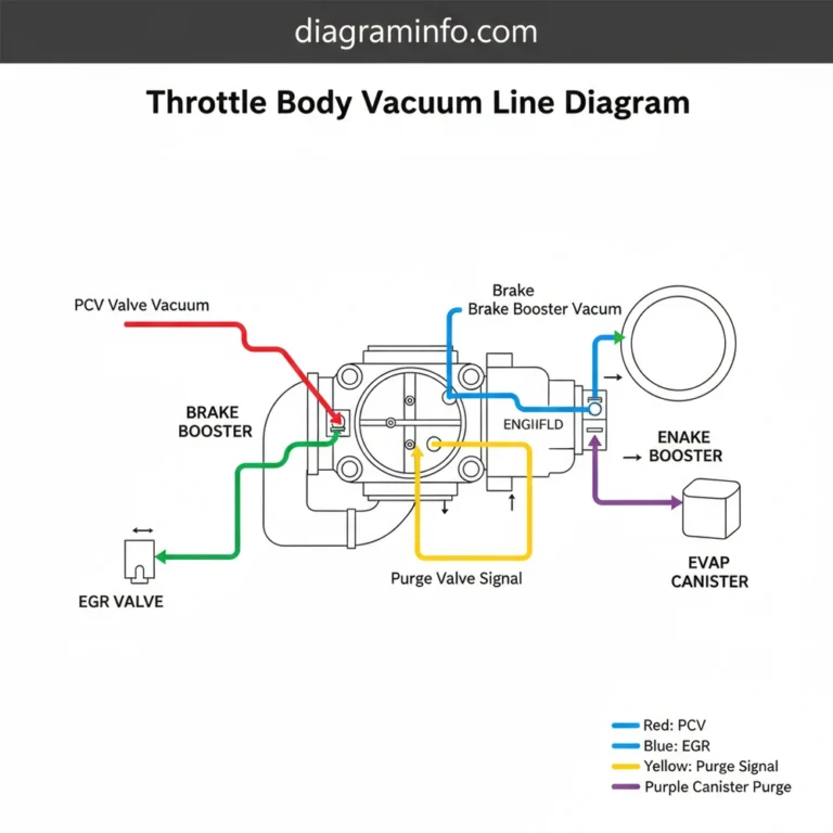 throttle body vacuum line diagram diagram with labeled components and explanations