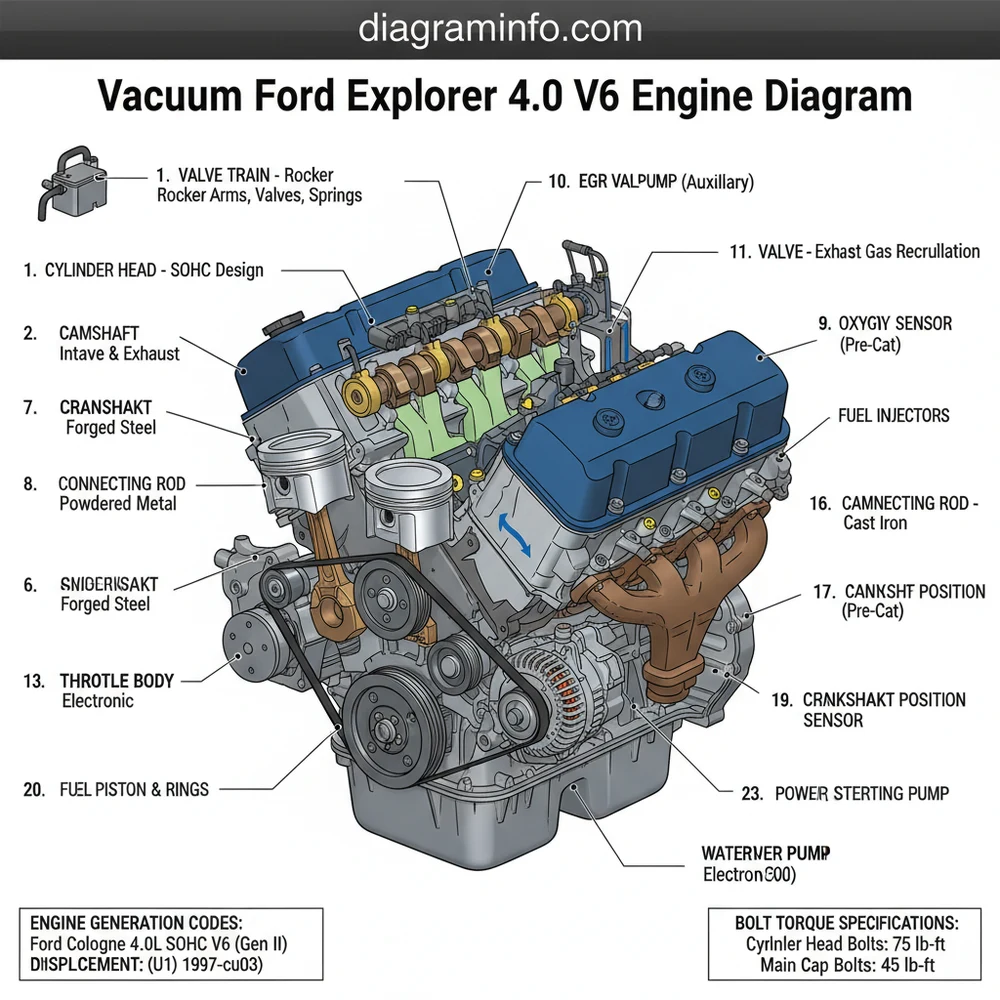 4.0L V6 Ford Explorer Vacuum Engine Diagram: Component Layout 2026