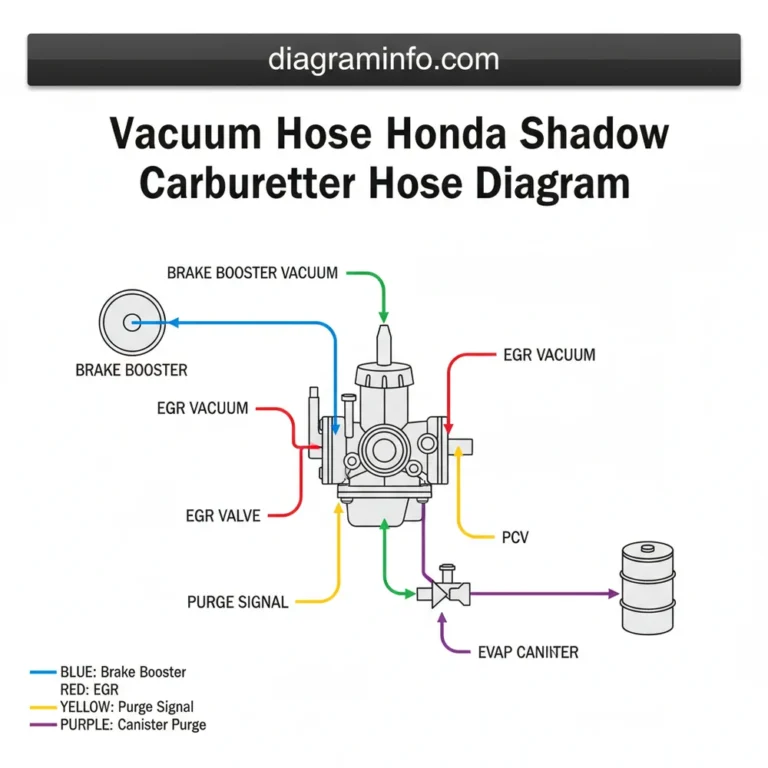 vacuum hose honda shadow carburetor hose diagram diagram with labeled components and explanations