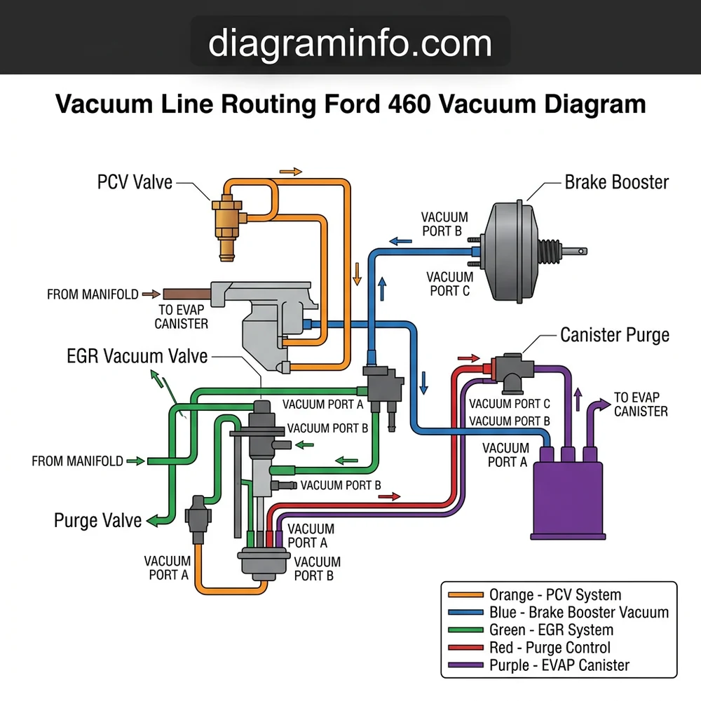 Ford 460 Vacuum Line Diagram: Proper Routing 2026